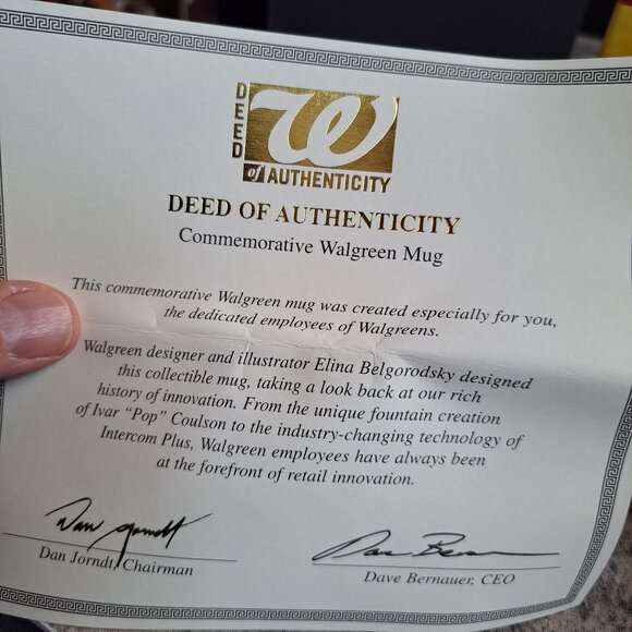 Walgreens Collector Mug Soda Fountain- A “POP” Classic Commemorative Mug 2002 - Picture 6 of 9